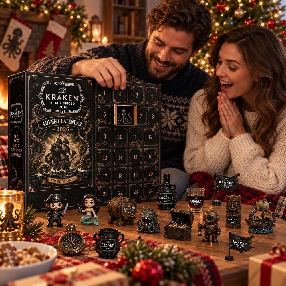 Calendario de Adviento de ron – Cuenta atrás navideña de 24 días con minibotellas