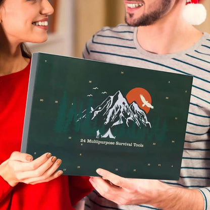 Calendario de adviento para hombre: 24 herramientas de exterior para aventuras