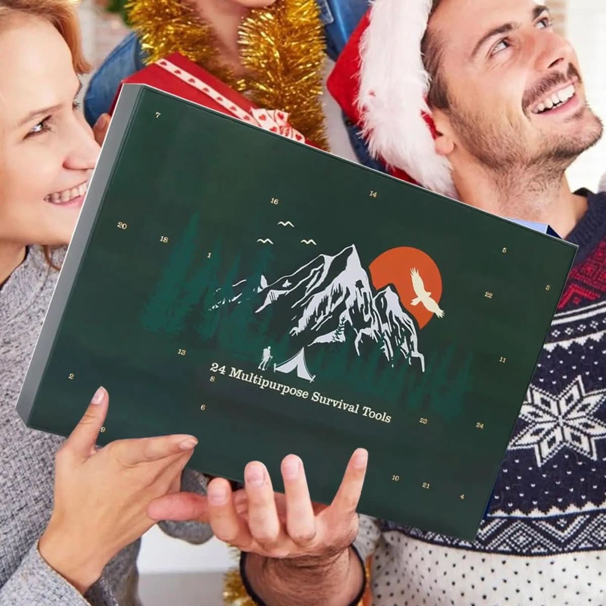 Calendario de adviento para hombre: 24 herramientas de exterior para aventuras