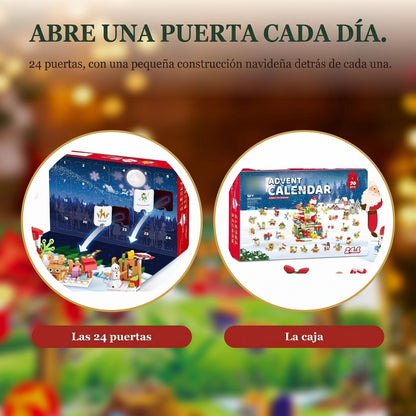 Calendario de Adviento Taller de Papá Noel, 24 en 1, 769 Piezas de Bloques