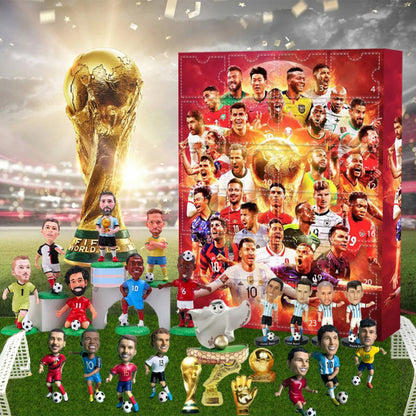 Calendario de Adviento temático de fútbol - Set de regalo con minifiguras de juguete