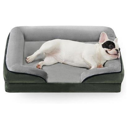 Cama ortopédica para perros para alivio articular con funda de terciopelo desenfundable