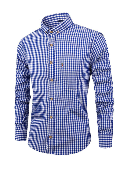 Camisa de cuadros para hombre con ajuste cómodo – Jules