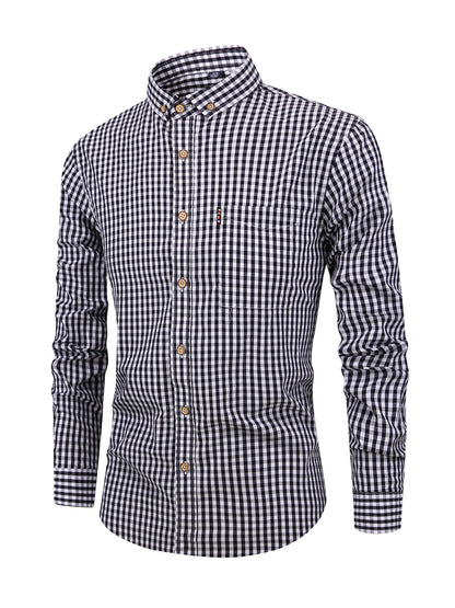 Camisa de cuadros para hombre con ajuste cómodo – Jules