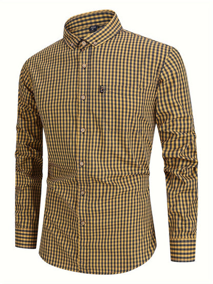 Camisa de cuadros para hombre con ajuste cómodo – Jules