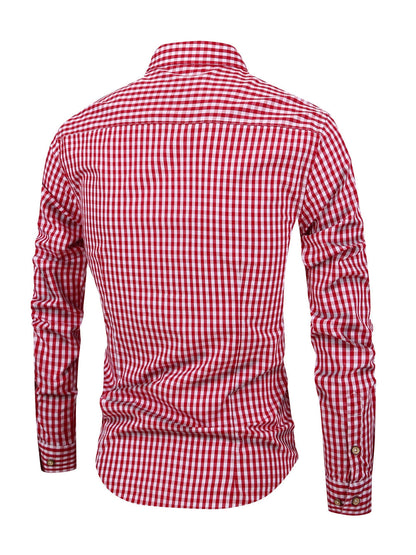 Camisa de cuadros para hombre con ajuste cómodo – Jules