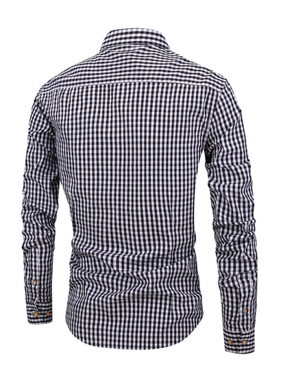 Camisa de cuadros para hombre con ajuste cómodo – Jules
