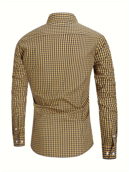 Camisa de cuadros para hombre con ajuste cómodo – Jules