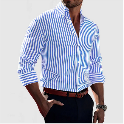 Camisa de rayas de algodón - Edición de otoño