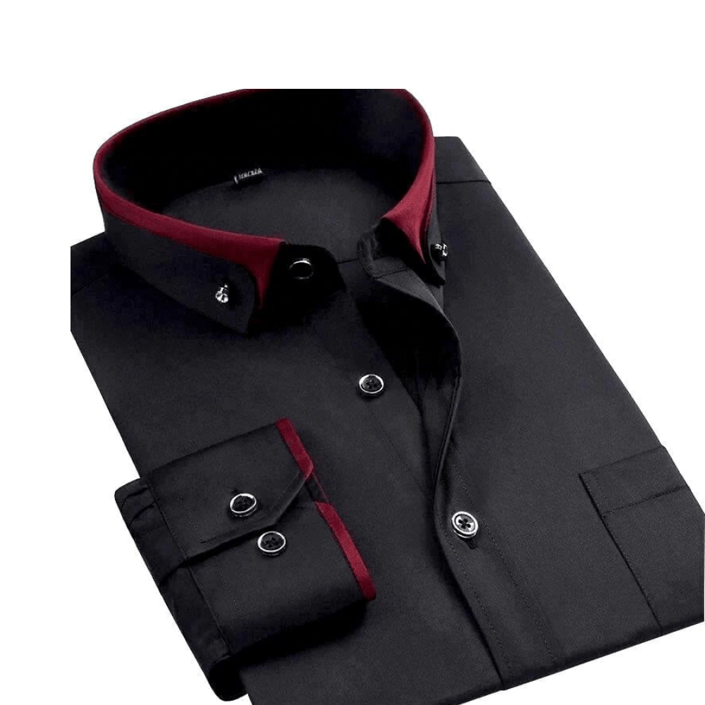 Camisa elegante de manga larga para hombre con comodidad y estilo