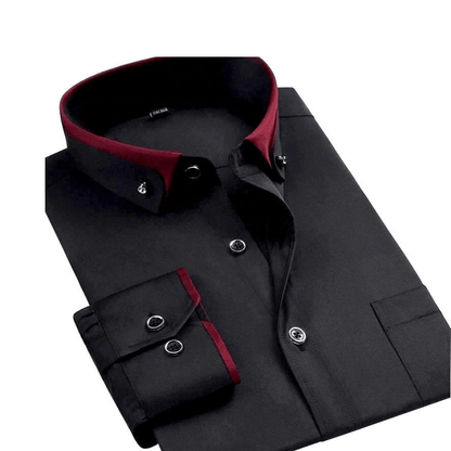 Camisa elegante de manga larga para hombre con comodidad y estilo