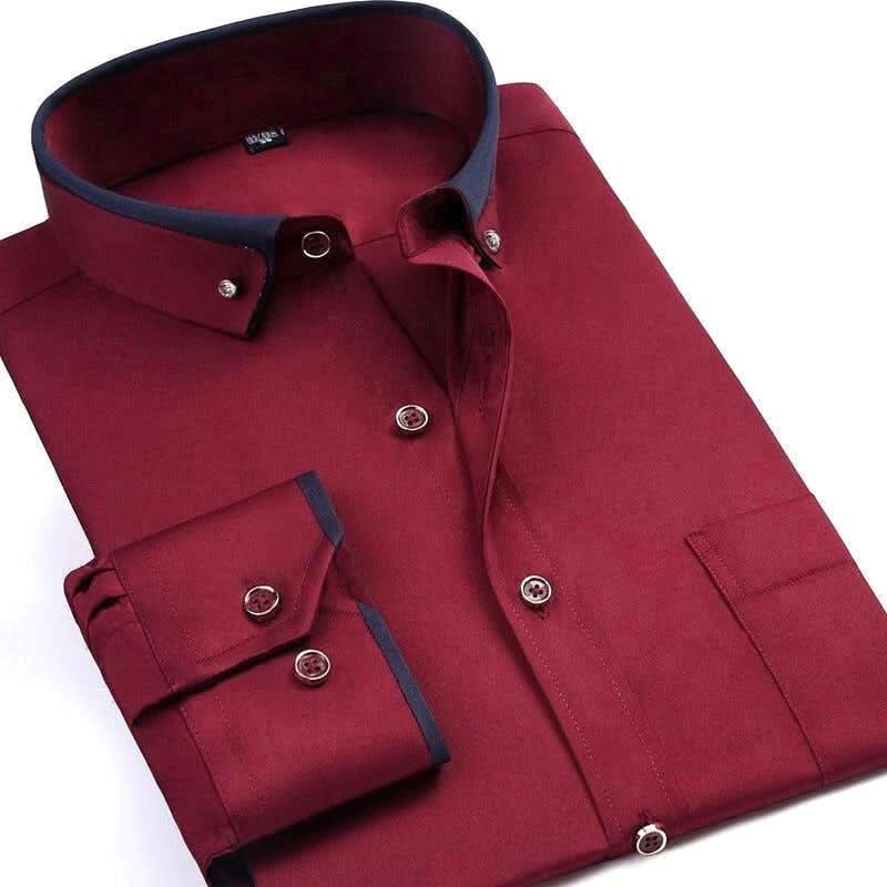 Camisa elegante de manga larga para hombre con comodidad y estilo