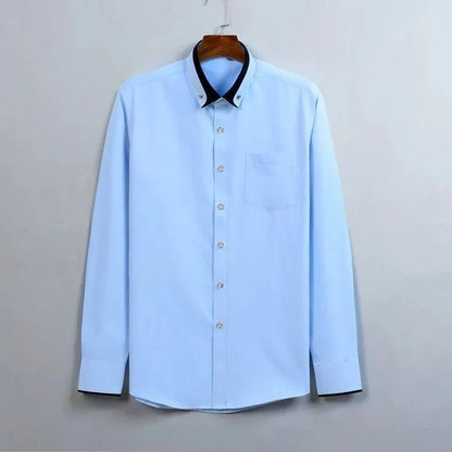 Camisa elegante de manga larga para hombre con comodidad y estilo