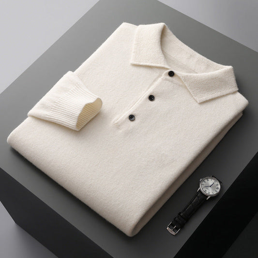 Camisa Polo de Cachemira y Lana Merino Estilo Estocolmo NordicLuxe