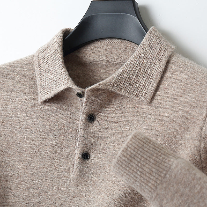 Camisa Polo de Cachemira y Lana Merino Estilo Estocolmo NordicLuxe