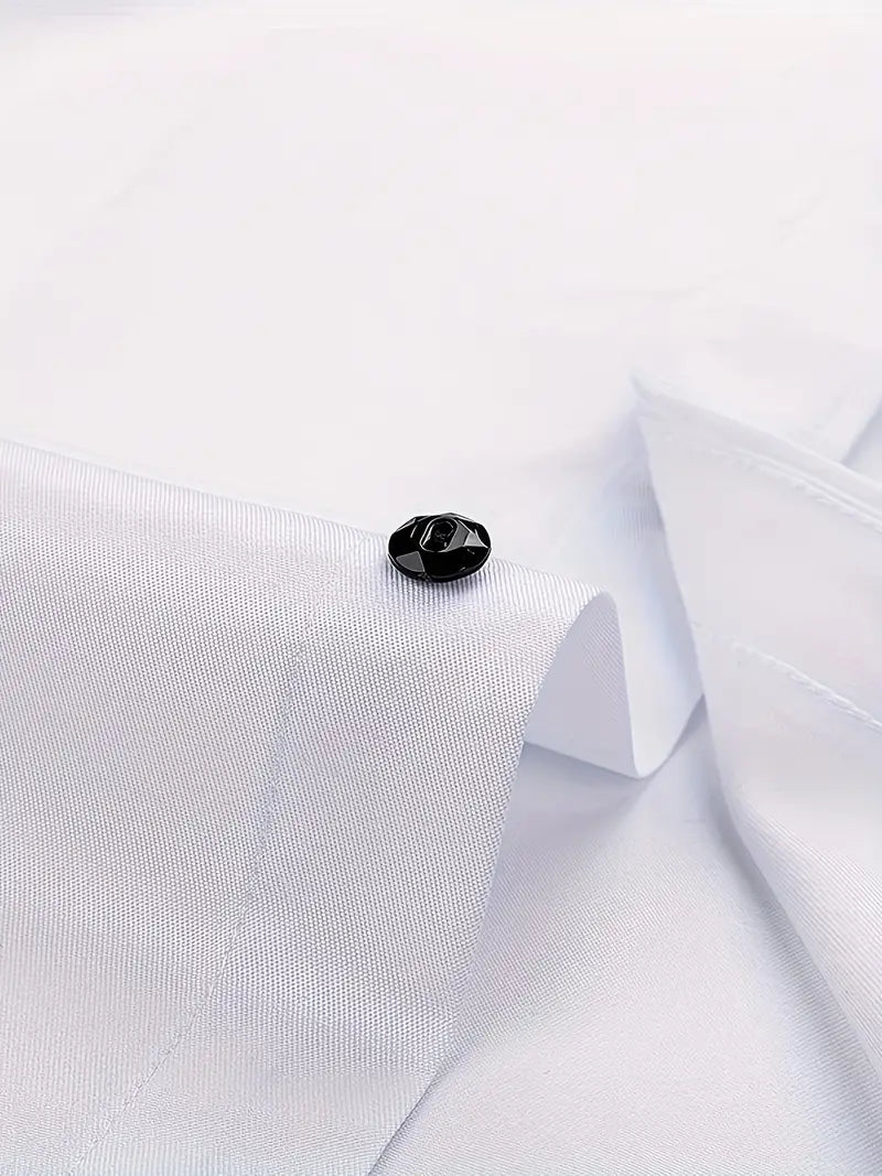 Camisa slim fit con cuello abotonado para hombre