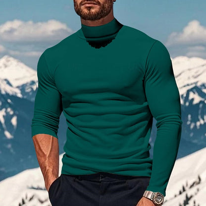 Camiseta de manga larga con cuello perkins