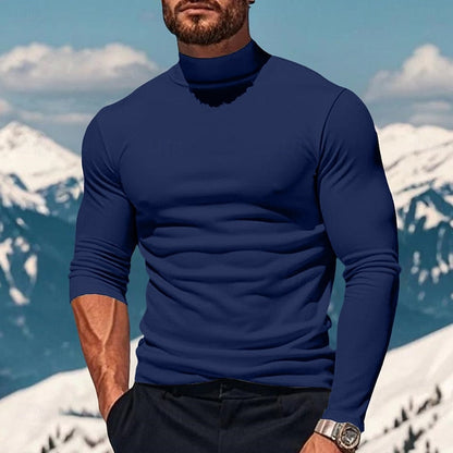 Camiseta de manga larga con cuello perkins