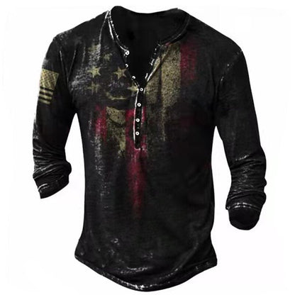 Camiseta de Manga Larga Retro con Calavera