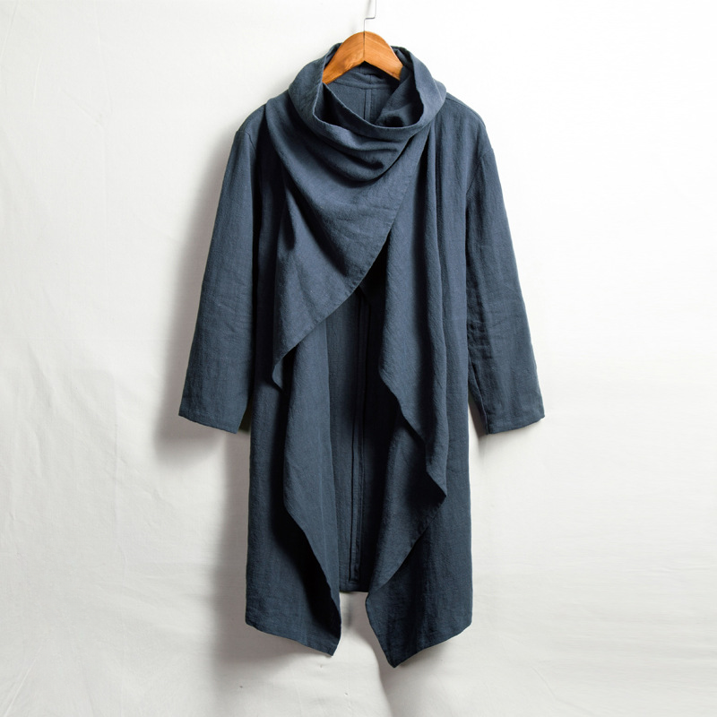 Capa de lino con capucha unisex