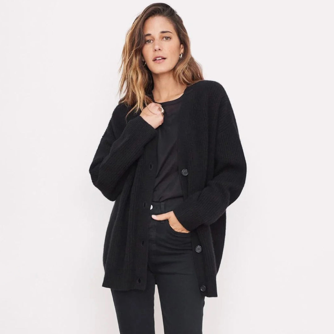 Cárdigan oversize de pura cachemira | Ideal para otoño