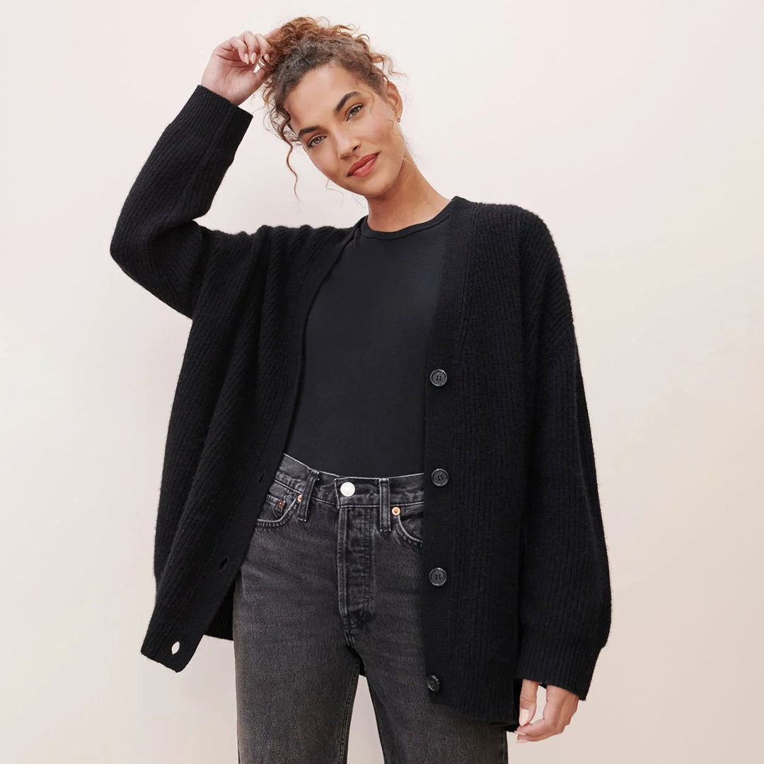 Cárdigan oversize de pura cachemira | Ideal para otoño