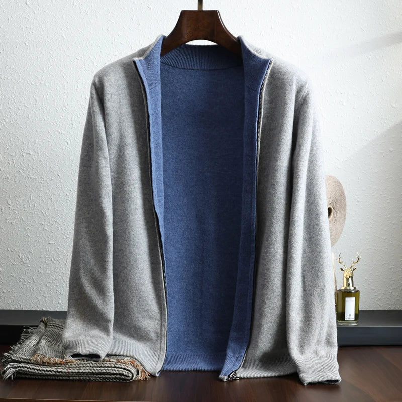 Cárdigan para hombre de manga larga con frontal abierto - Estilo casual