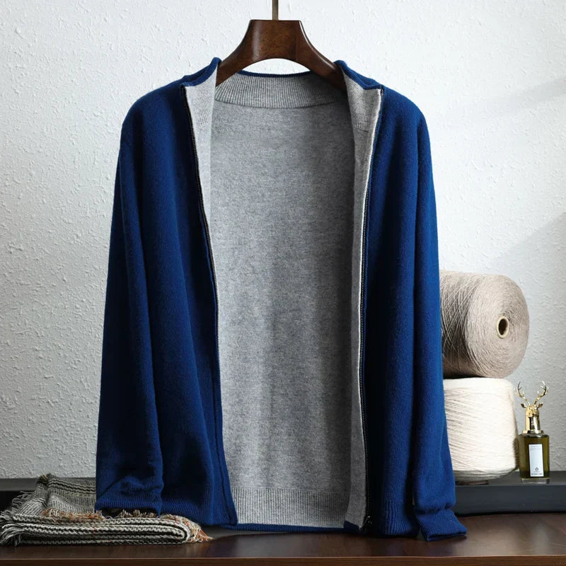 Cárdigan para hombre de manga larga con frontal abierto - Estilo casual