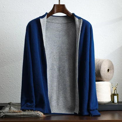 Cárdigan para hombre de manga larga con frontal abierto - Estilo casual