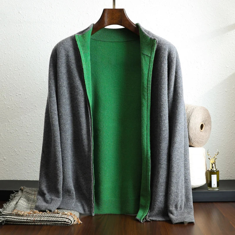 Cárdigan para hombre de manga larga con frontal abierto - Estilo casual