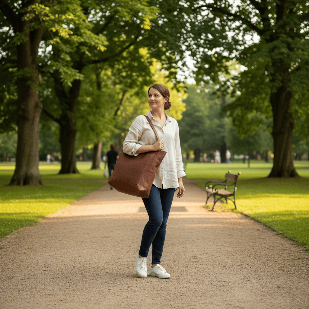 CARMÉ – Bolsa de Hombro Duradera Hecha de Cuero Artificial Suave