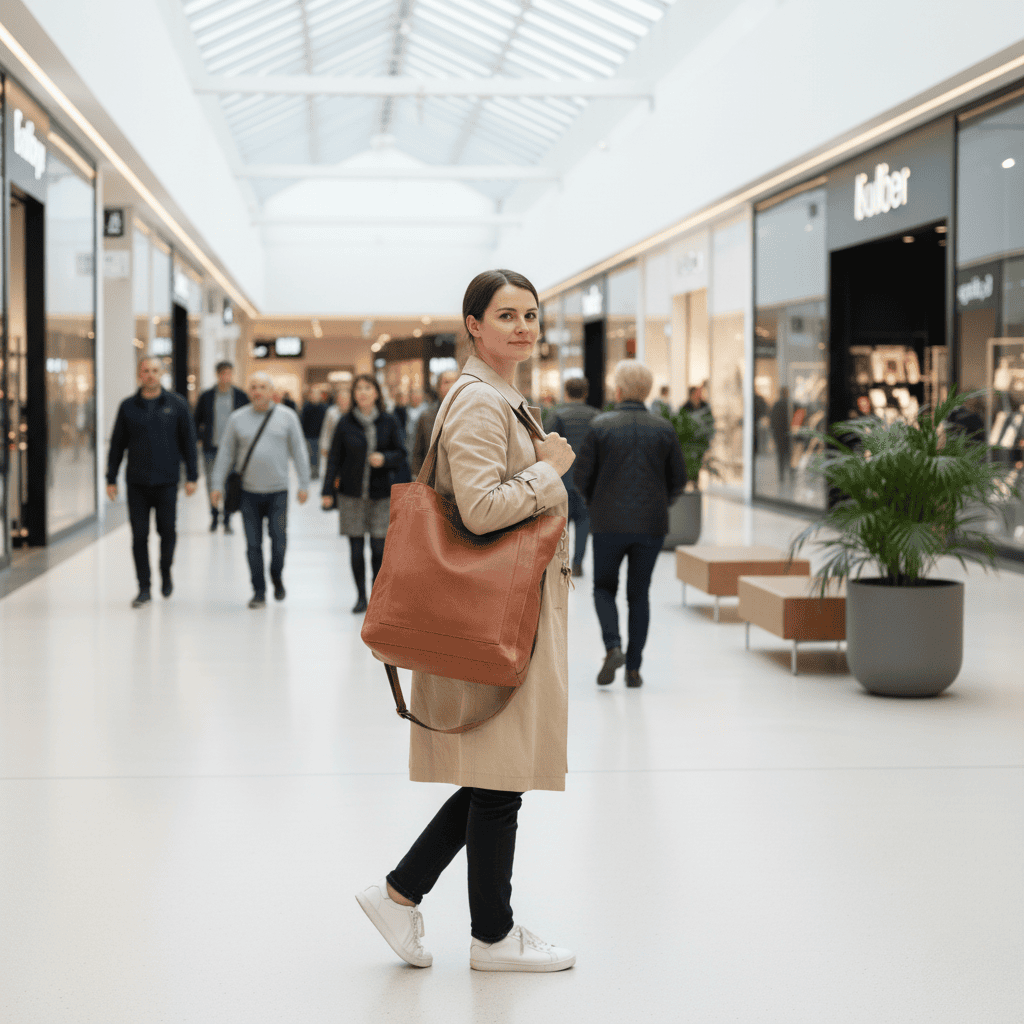 CARMÉ – Bolsa de Hombro Duradera Hecha de Cuero Artificial Suave