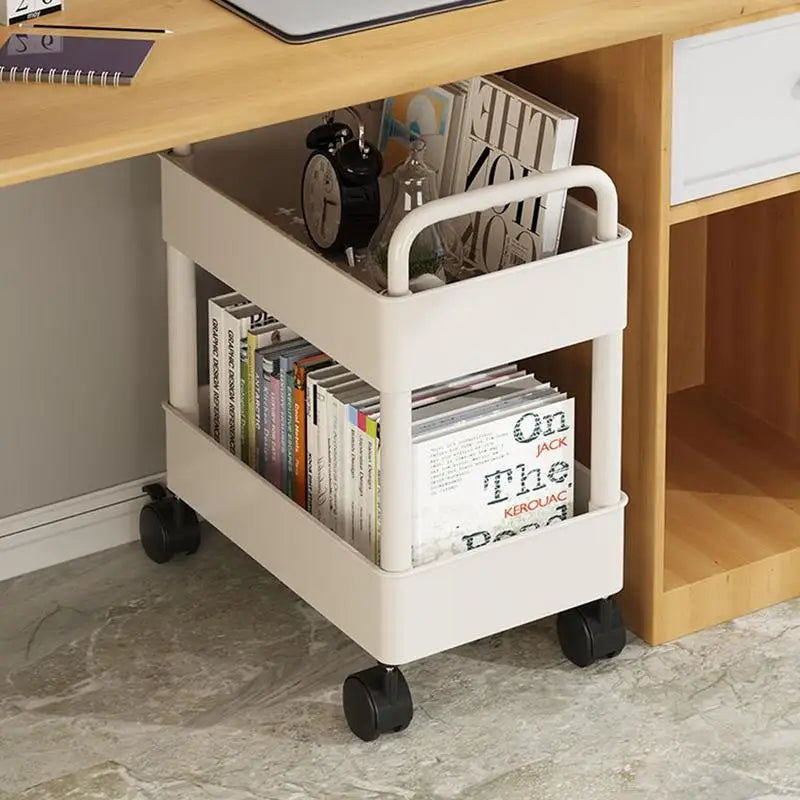 Carrito móvil para libros con ruedas