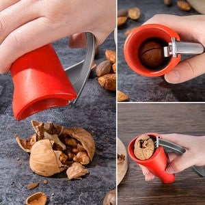 Cascanueces ergonómico con mecanismo de palanca – Abridor robusto para nueces y avellanas