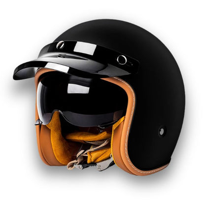 Casco de Motocicleta Atemporal - Aprobado por DOT y ECE