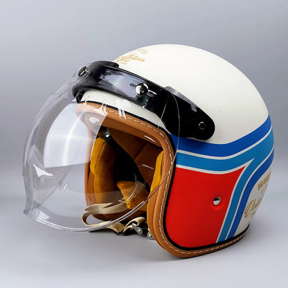 Casco de Motocicleta Atemporal - Aprobado por DOT y ECE
