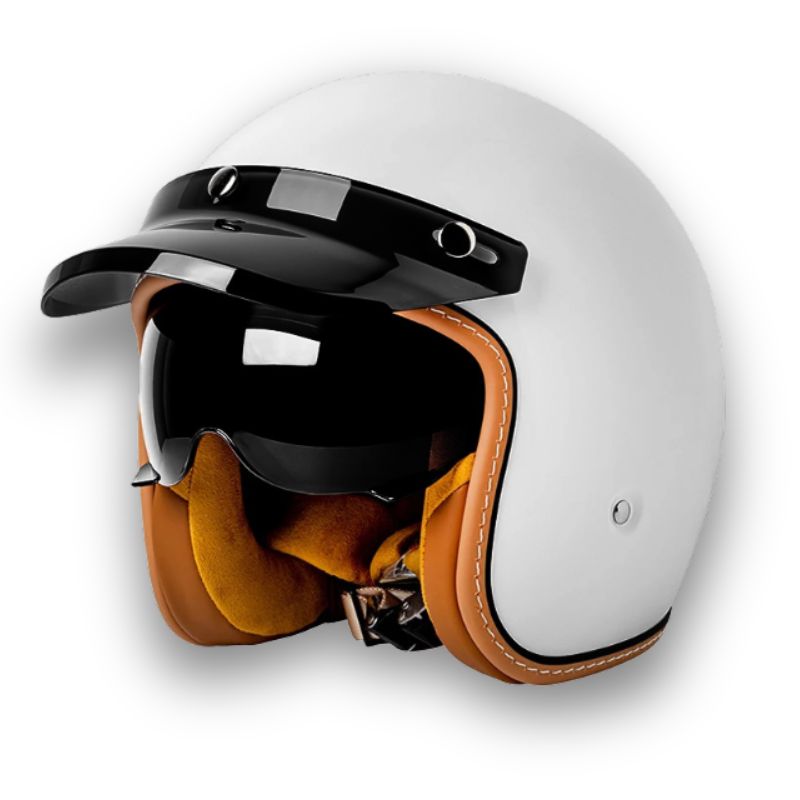 Casco de Motocicleta Atemporal - Aprobado por DOT y ECE