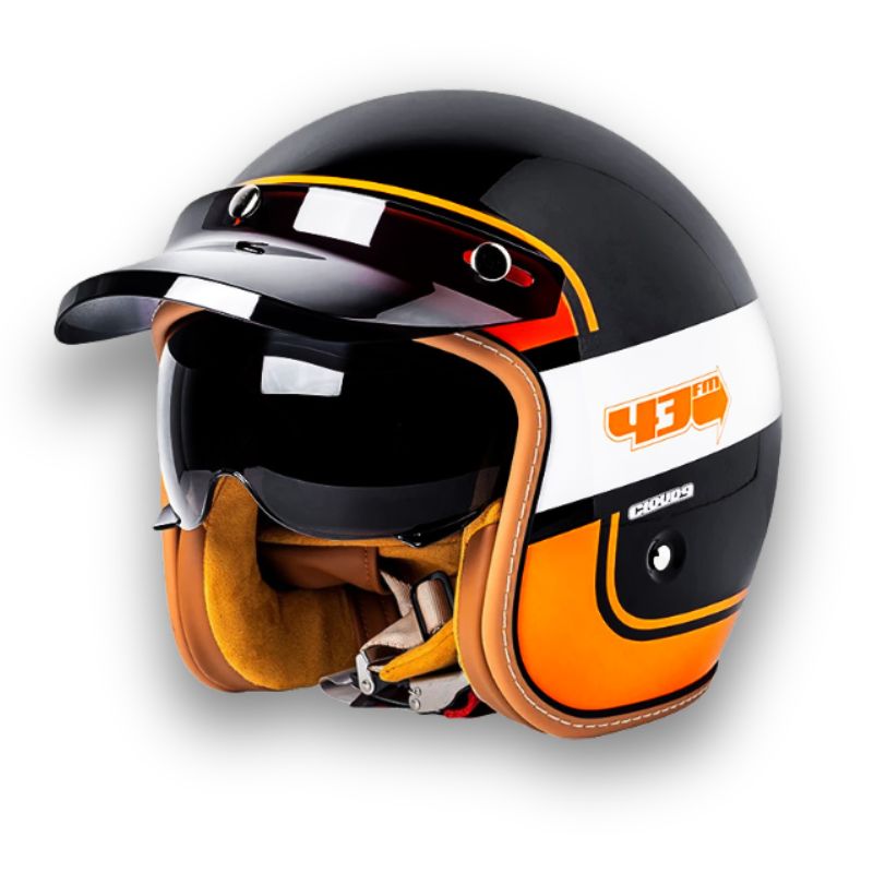 Casco de Motocicleta Atemporal - Aprobado por DOT y ECE
