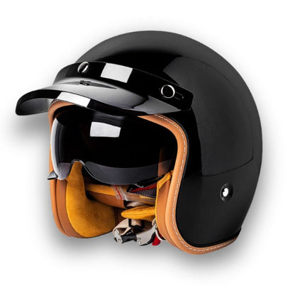 Casco de Motocicleta Atemporal - Aprobado por DOT y ECE
