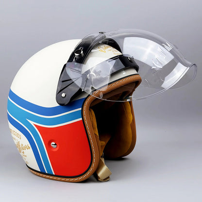 Casco de Motocicleta Atemporal - Aprobado por DOT y ECE
