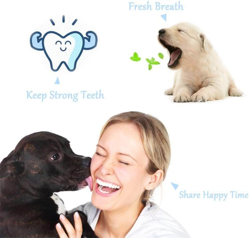 Cepillo de Dientes Triangular para Mascotas de 2 Piezas - Control de Sarro para Dientes Saludables