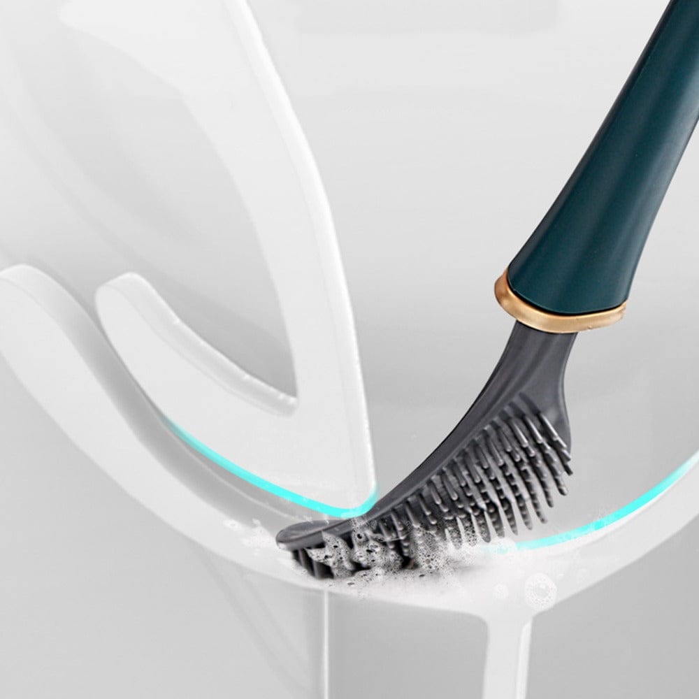 Cepillo de Inodoro de Silicona Flexible y Moderno