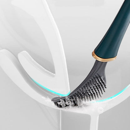 Cepillo de Inodoro de Silicona Flexible y Moderno