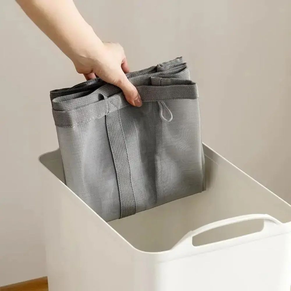 Cesta de Ropa Plegable de Malla