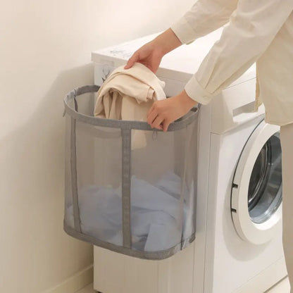 Cesta de Ropa Plegable de Malla