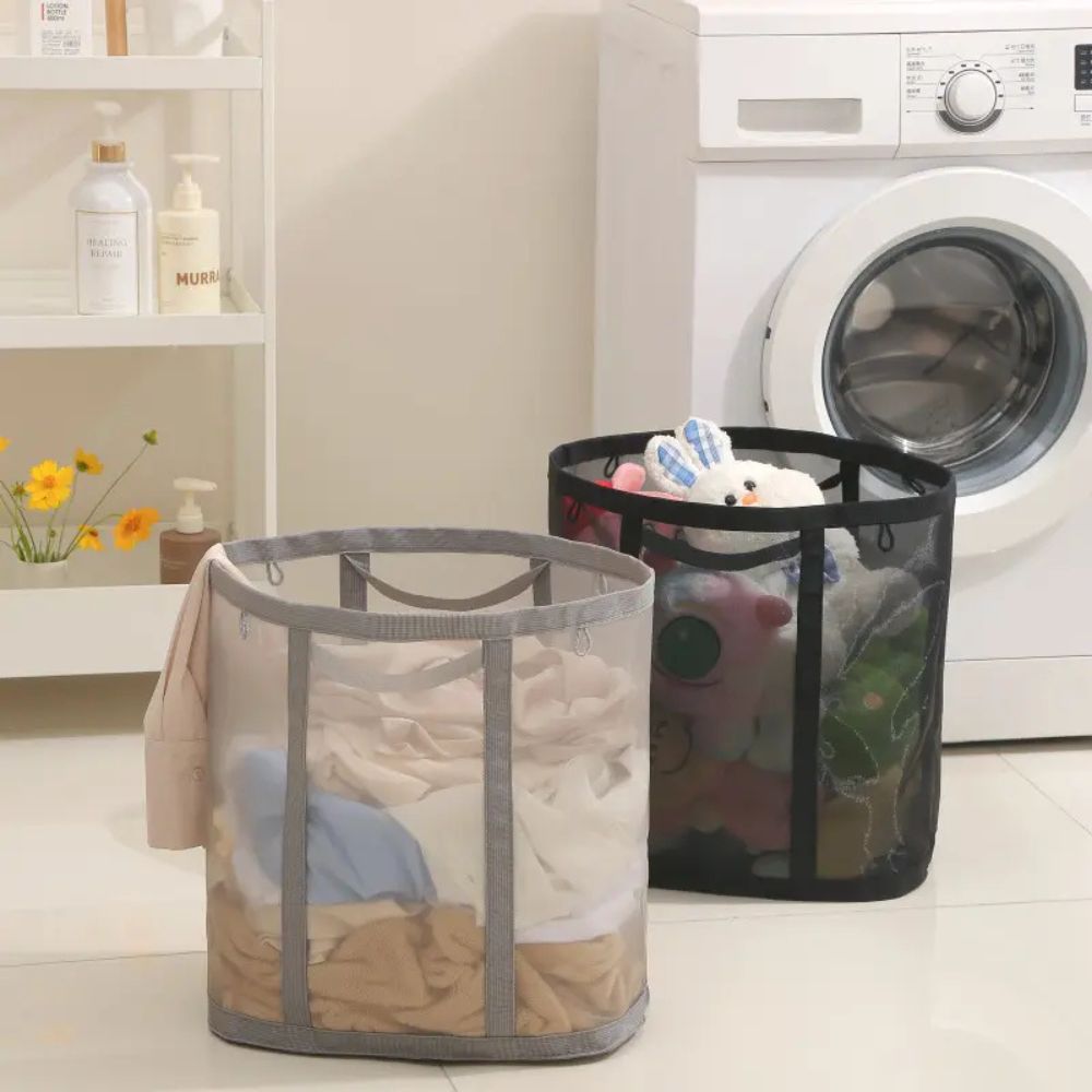 Cesta de Ropa Plegable de Malla