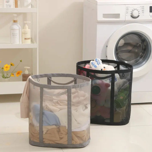 Cesta de Ropa Plegable de Malla