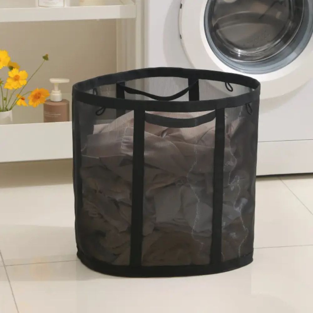 Cesta de Ropa Plegable de Malla