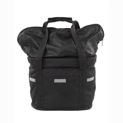 Cesta delantera plegable e isotérmica para bicicleta con sistema de desmontaje rápido y forro impermeable