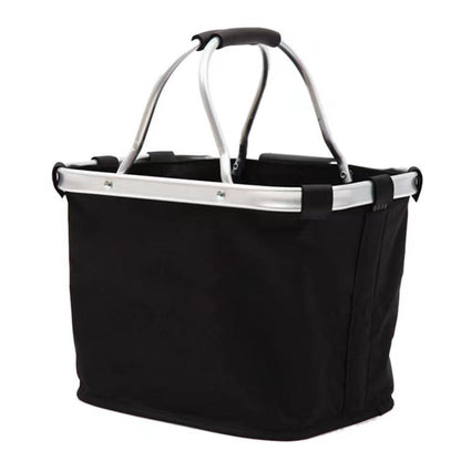 Cesta delantera plegable e isotérmica para bicicleta con sistema de desmontaje rápido y forro impermeable